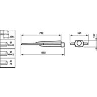 Dimension Drawing (without table) - BGP762 LED129-/740 I DM11 DGR 32-48