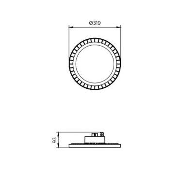 Philips GreenUp Round Highbay SE, 135 W, 20000 lm, 6500 K