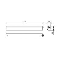 Dimension Drawing (without table) - BN021C LED5S/830 L300