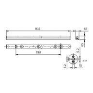 Dimension Drawing (without table) - BN126C LED41S/840 WIA L1200