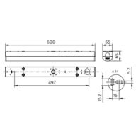 Dimension Drawing (without table) - BN126C LED22S/840 PSU L600