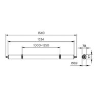 Dimension Drawing (without table) - WT210C LED39S/840 PSU TW1 PMMA L1500