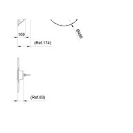Dimension Drawing (without table) - BY122P G6 LED400/840 PSD NB