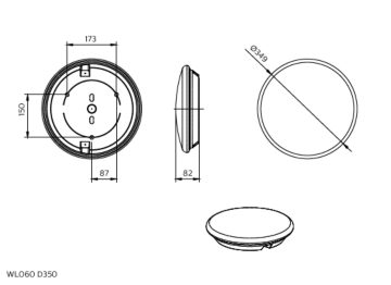 Dimension Drawing (without table) - WL060V gen2 11_22S/830_840 PSU D350
