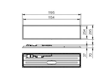 Dimension Drawing (without table) - RC132V G6 29_36_43S/830_40 PSDW30L120OC