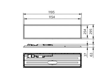 Dimension Drawing (without table) - RC132V G6 36S/840 PSD W30L120 OC