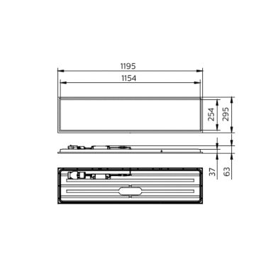 Philips CoreLine Panel gen6, 26 W, 1200x30 mm, VPC | Signify