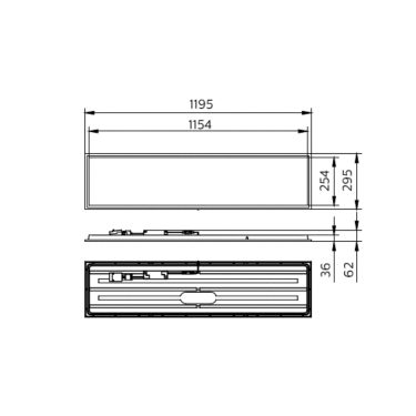 Philips CoreLine Panel gen6, 26 W, 1200x30 mm, VPC | Signify