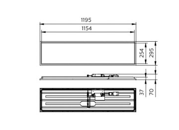 Dimension Drawing (without table) - RC132V G6 40_43S/830_40 WIA 30x120 OC