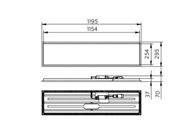Dimension Drawing (without table) - RC132V G6 36S/840 WIA W30L120 OC