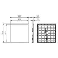 Dimension Drawing (without table) - RC132V G6 50S/840 PSU W60L60 OC BN CL