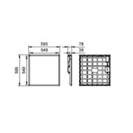Dimension Drawing (without table) - RC132V G6 48S/940 PSU W60L60 OC IP65