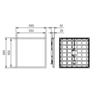 Dimension Drawing (without table) - RC132V G6 31_36_43S/840 PSU W60L60OCUKI