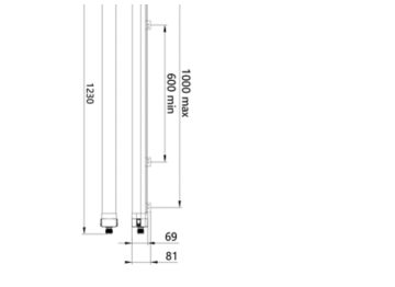 Dimension Drawing (without table) - WT140C 37_46_54_64S/840 PSU L1200 TW3