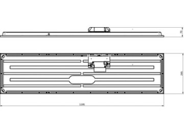 Dimension Drawing (without table) - RC132V G6 43S/830_40 WIA W30L120 OCWA3