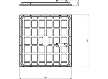 Dimension Drawing (without table) - RC132VG6 29_36_43/830_40 PSU 60x60OC WA3