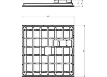 Dimension Drawing (without table) - RC132V G6 40S/830 SIA W60L60 OC IA4