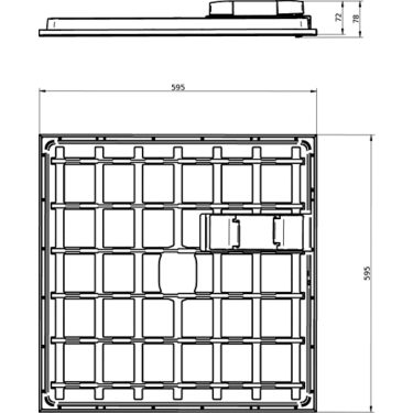Philips CoreLine Panel gen6, 32 W, 600x600 mm, VPC | Signify