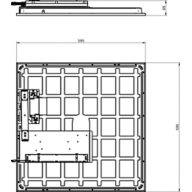 Dimension Drawing (without table) - RC132V G6 36S/840 WIA W60L60 OC ELB3 