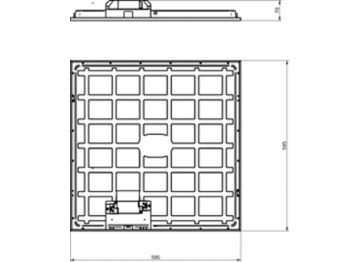 Dimension Drawing (without table) - RC132V G6 43S/830_40 WIA W60L60 OC WA3