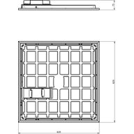 Dimension Drawing (without table) - RC133V G6 36S/840 PSED W62L62 OC