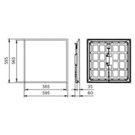 Dimension Drawing (without table) - RC065B G5 34_36S/830_40 PSU W60L60 OC SC