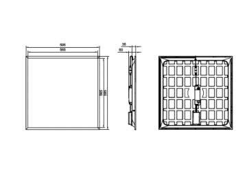 Dimension Drawing (without table) - RC065B G5 34_36S/830_40 PSD W60L60 OC SC