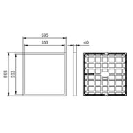 Dimension Drawing (without table) - SM065C 41S/840 PSU W60L60 OC