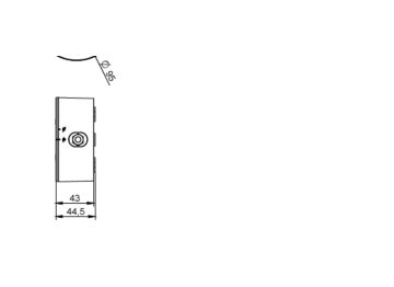 Dimension Drawing (without table) - EXT2020 OCC DL MW AC Sensor S WH ESW