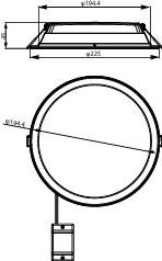 DN065B G4 LED20/830 19W 220-240V D200 RD