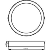 Dimension Drawing (without table) - DN065C G4 LED12/840 12W 220-240V 6-D175