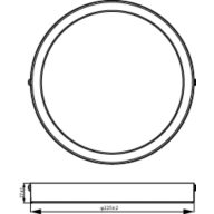 Dimension Drawing (without table) - DN065C G4 LED20/830 19W 220-240V 8-D225