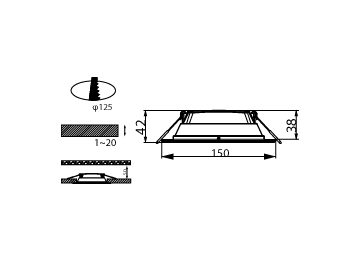 DN500B LED9/865 9W 220-240V D125 CN