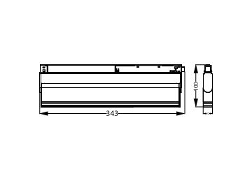 Dimension Drawing (without table) - Mag Ad L Spotlight 12.5W 1100lm 30K 24D