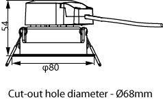 RS061B G2 LDNR LED5-36/830 PSR II WH