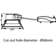 Dimension Drawing (without table) - RS061B G2 LDNR LED5-36/840 WH TW