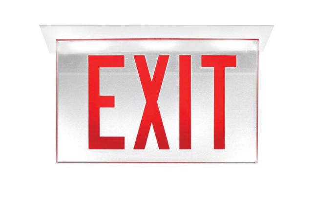 Edge-Glo Edge-Lit LED Exit Sign