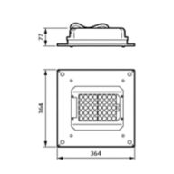 Dimension Drawing (without table) - EDP768 LED50/830 II MK-WH DM50 FG SRG10
