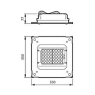 Dimension Drawing (without table) - EDP769 LED50/722 II MK-WH DM50 FG SRG10