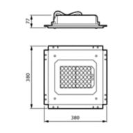Dimension Drawing (without table) - EDP771 LED50/730 II MK-BK DS50 FG H07RN-