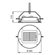 Dimension Drawing (without table) - EDP773 LED50/830 II MK-BK DM50 FG SRG10