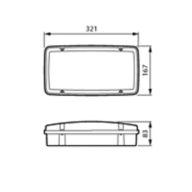 Dimension Drawing (without table) - EM154C HO BKD 15S NM3 ELP IP65