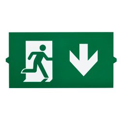 EM155Z SLIM WL EXIT SIGN LEGEND DOWN