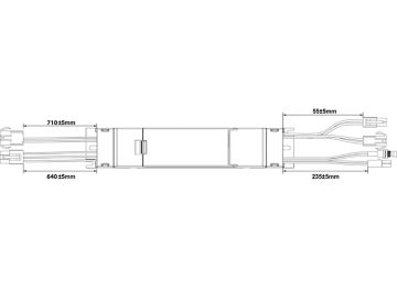 Dimension Drawing (without table) - EM300V ELB_P3 kit HV 6.4V 2000mAh LFP v2