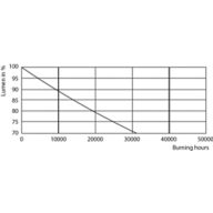Lumen Maintenance Diagram - CorePro LEDtube 1200mm 16W865 G5 I APR