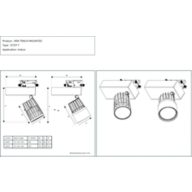 Dimension Drawing (without table) - ST271T LED20/840 PSU-E WB 1C BK