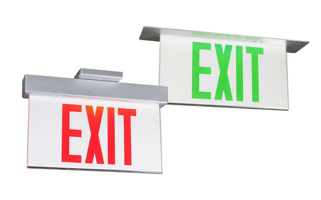 Bodine Edge Lit Exit - Standard