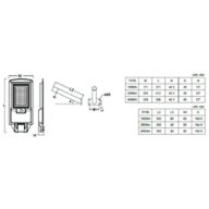 Dimension Drawing (without table) - BRC010 LED20/765 kit G2