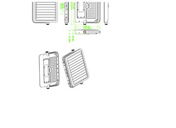 Dimension Drawing (without table) - BVS010 LED10/730 Solar