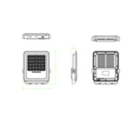 Dimension Drawing (without table) - BVC080 LED25/765 Solar Pro